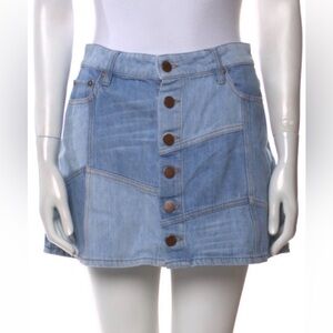 Alice + Olivia Light Blue Mini Skirt